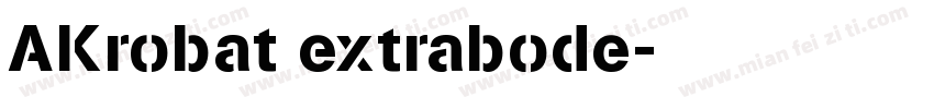 AKrobat extrabode字体转换